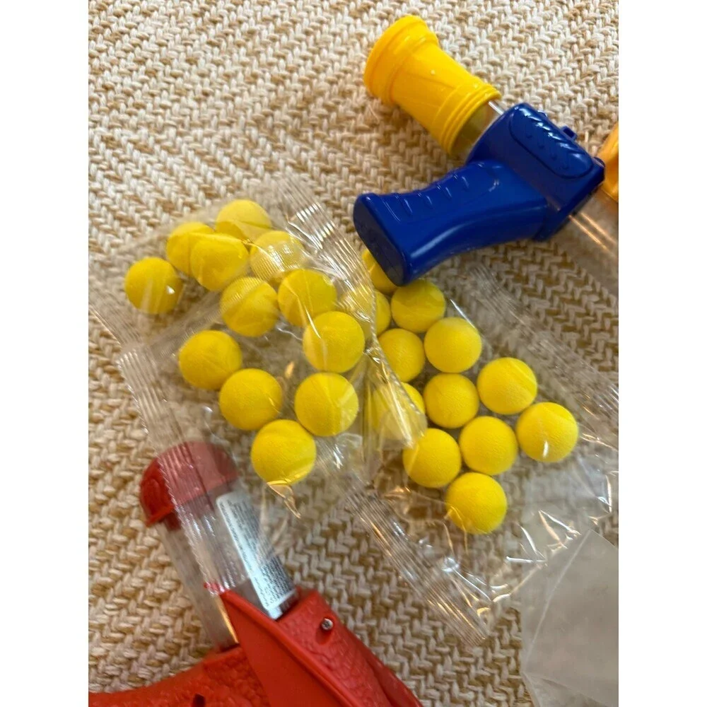 Dinosaur & Duck Ball Popper Toy Set with Foam Balls